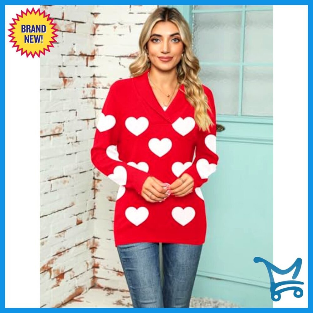 V Neck Pullover Sweater Long Sleeve Collar Knitted Soft Minimal Chic - Picture 2 of 5